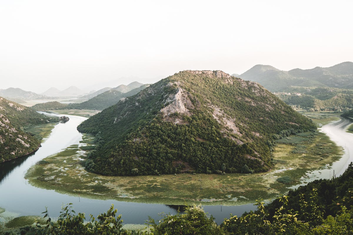 Murici Beach on the southern shore of Lake Skadar